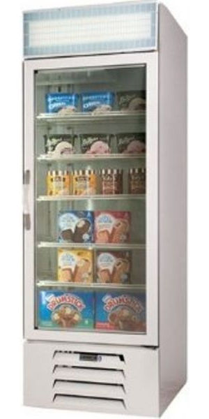 Beverage Air MMF27-1-W-LED Marketmax Glass Door Merchandising Freezer with LED Lighting and Swing Door, 13.8 Amps, 60 Hertz, 1 Phase, 115 Volts, Doors Access Type, 27 Cubic Feet Capacity, White Color, Bottom Mounted Compressor, Swing Door Style, Glass Door Type, 1/3 Horsepower, Freestanding Installation Type, 1 Number of Doors, 5 Number of Shelves, 1 Sections (MMF27-1-W-LED MMF27 1 W LED MMF271WLED)